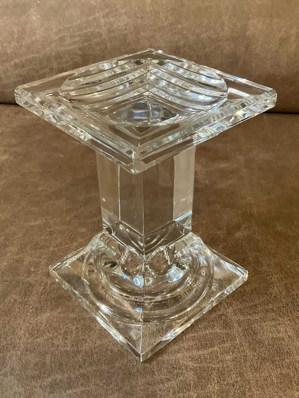 Crystal Metropolitan Pillar Candle Holder
